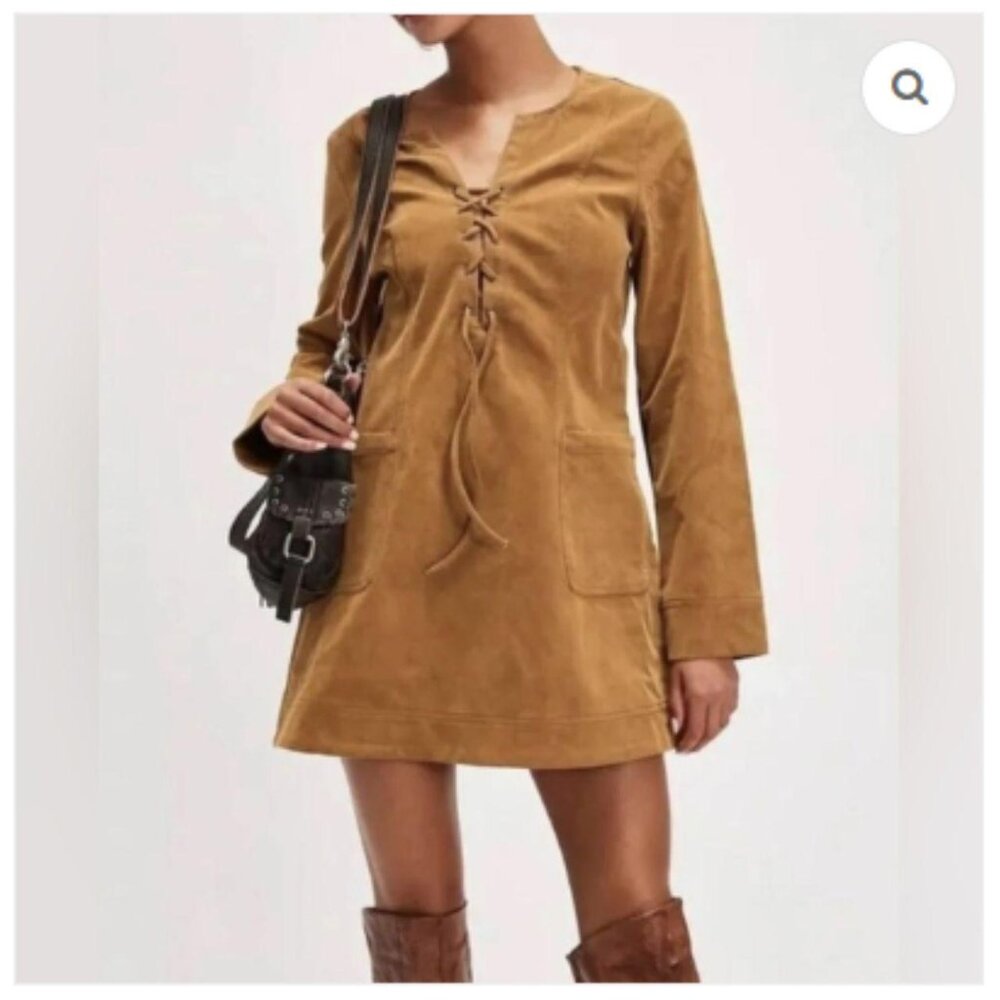 Free People Women's Tan and Brown Going-out-dresses